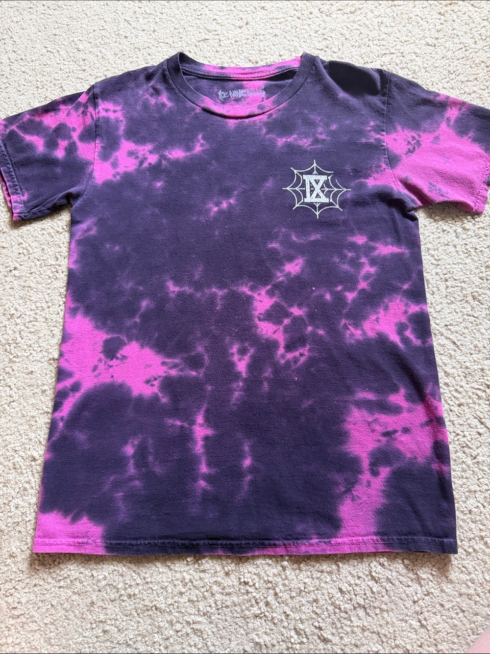 Ice Nine Kills Horrorwood Tie-Dye Purple & Pink Graphic Tee